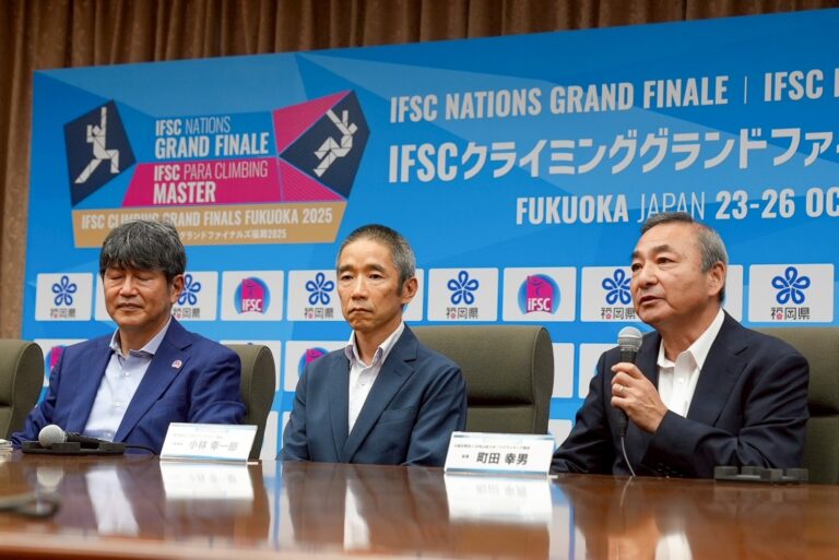 公益社団法人日本山岳・スポーツクライミング協会 町田幸男 会長(右)